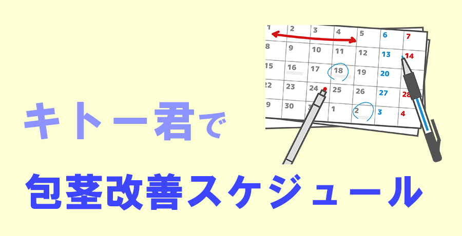 キトー君で包茎改善スケジュール